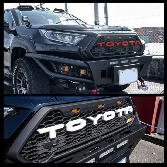 RAV4 50系 パーツ ラプターグリル フロントグリル TOYOTAエンブレム