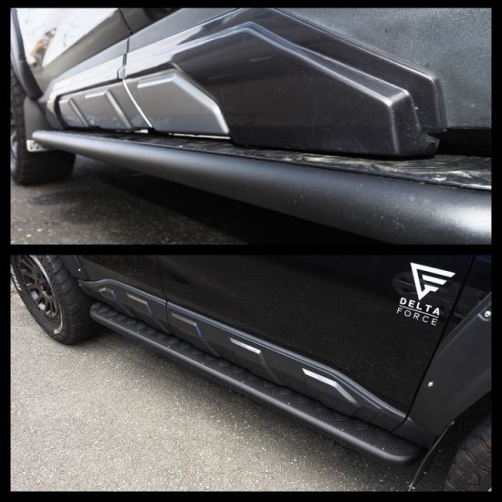 RAV4 50系 パーツ ランニングボード アルミ縞鋼板 スチール アルミ板 パイプ 丸形 乗降り サイドバー サイドシルプロテクター サイドステップ ガード カスタム 西濃 - ネクサスジャパン
