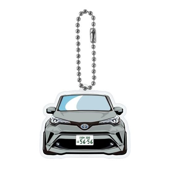 C-HR CHR イラスト ナンバー印字 デフォルメキーホルダー