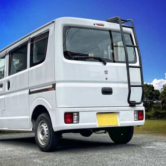 エブリイバン DA17V エブリイワゴン DA17W ラダー 標準ルーフ専用 エブリィ バン カスタム パーツ リアラダー はしご 梯子 スズキ  アクセサリー 1P 福山 - ネクサスジャパン