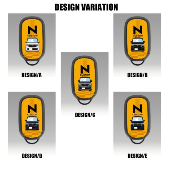 新型 N-BOX NBOX カスタム JF5 JF6 ガラスハイブリッド スマートキーケース ロゴ デフォルメ TPU素材 スマートキーカバー ホンダ  ドレスアップ ネコポス 印刷 - ネクサスジャパン