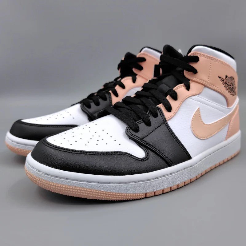 AIR JORDAN 1 MID( 硼 1 ߥå) 554724-133 28.5cm ۥ磻/ԥ/֥å  1 snisellya