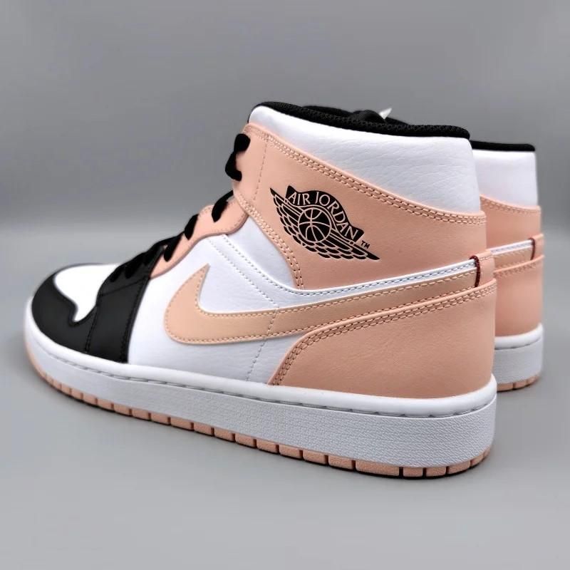 AIR JORDAN 1 MID,54724-133,白/黒/ピンク|snisellyaNIKE通販