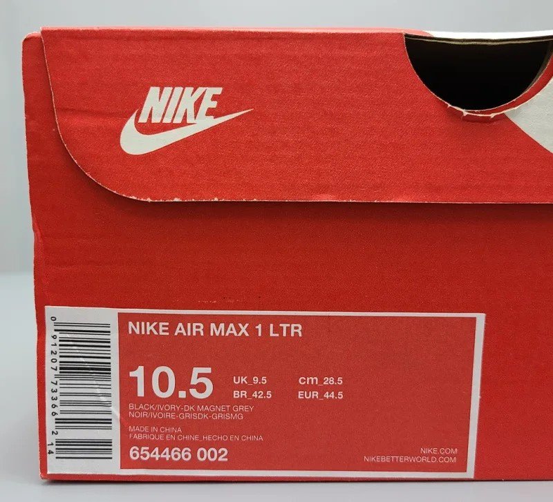 NIKE AIR MAX 1 LTR 654466-002 28.5cm ֥å/졼  13 snisellya