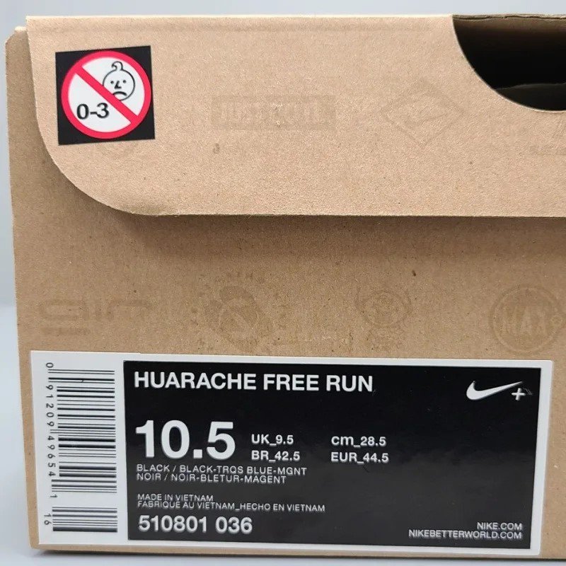 NIKE HUARACHE FREE RUN 510801-036 28.5cm ֥å/ѡץ/֥롼  13 snisellya