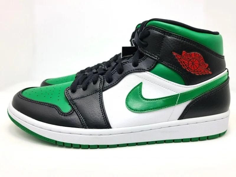 AIR JORDAN 1 MID( 硼 1 ߥå) 554724-067 28.5cm  ֥å/꡼/ۥ磻 3 snisellya