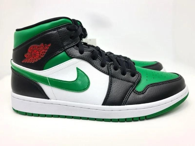 AIR JORDAN 1 MID( 硼 1 ߥå) 554724-067 28.5cm  ֥å/꡼/ۥ磻 4 snisellya