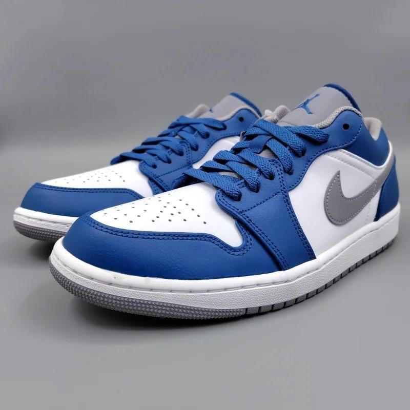 AIR JORDAN 1 LOW 553558-412 紺/白/灰|snisellya