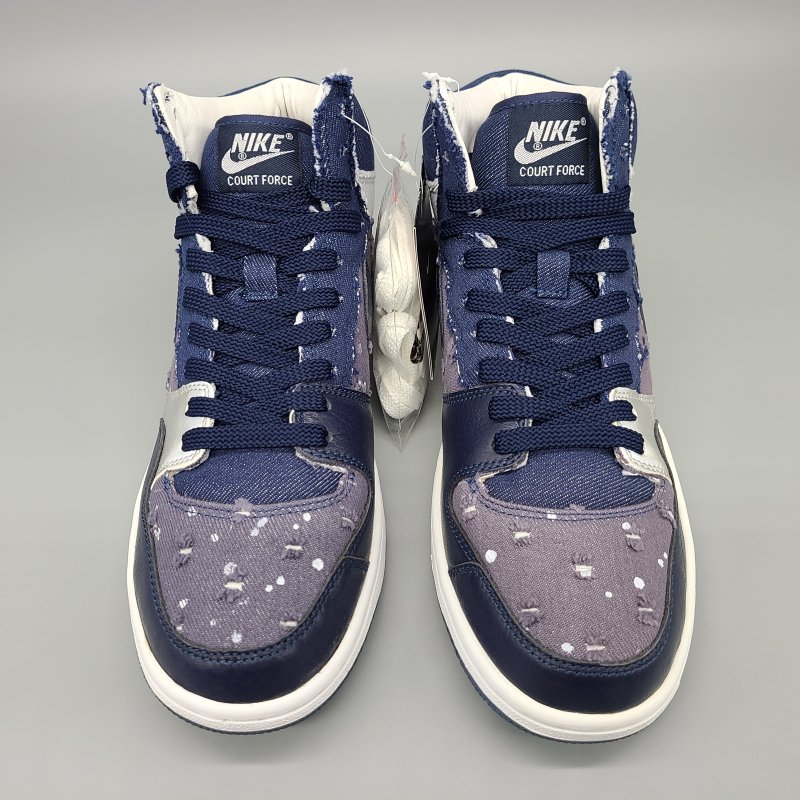 NIKE COURT FORCE HIGH PREMIUM DENIM,313941-441 28.5cm  DENIM 8 snisellya