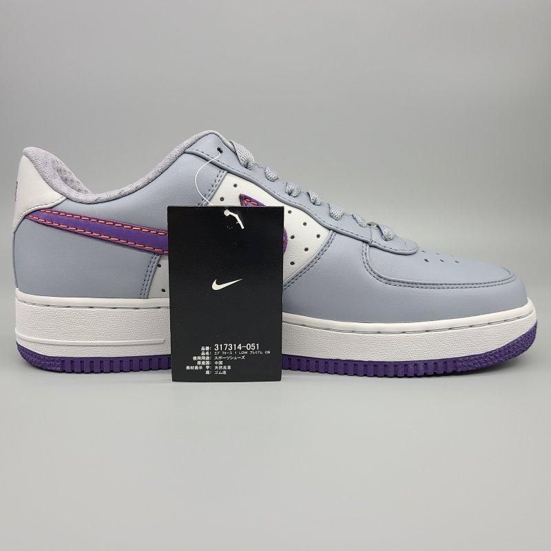 NIKE AIR FORCE 1 LOW PREMIUM,317314-051 28cm  GRAY/PURPLE 11 snisellya