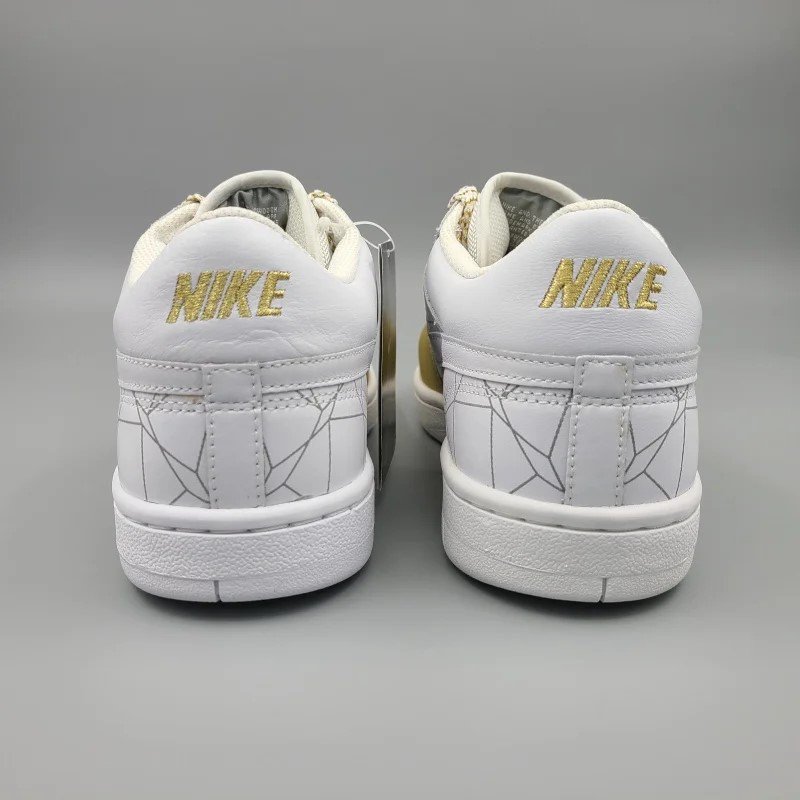 NIKE COURT FORCE LOW PREMIUM 314428-111 28cm WHITE/GOLD/SILVER  9 snisellya