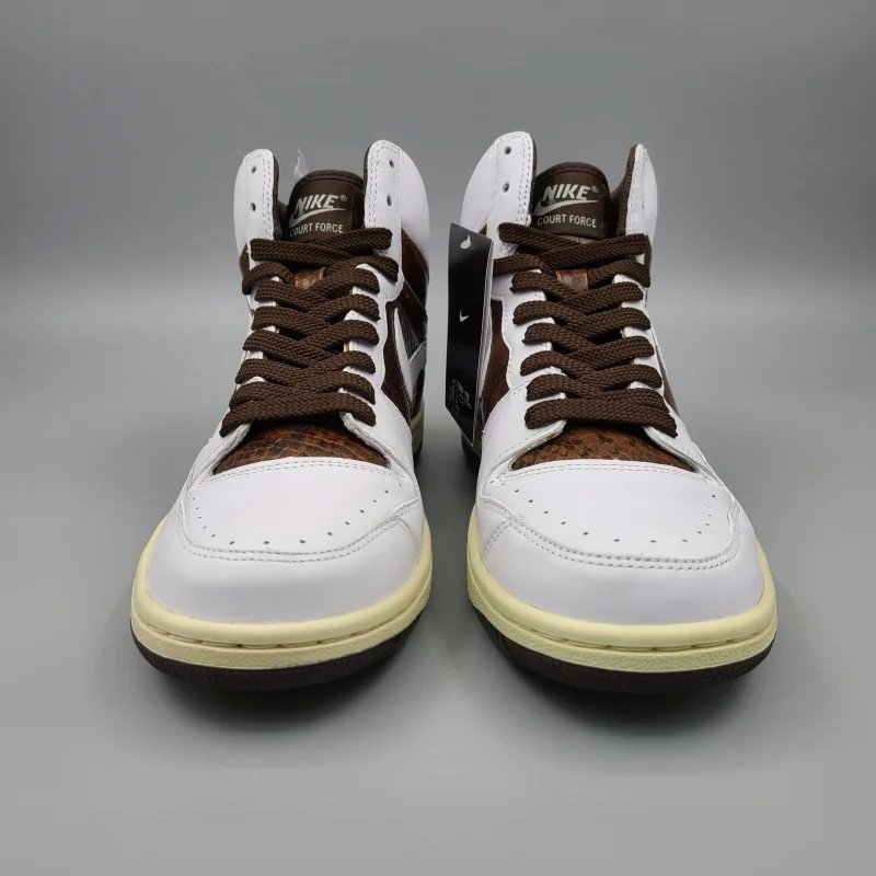 NIKE COURT FORCE HIGH PREMIUM PYTHON 313941-112 WHITE/BROWN 28cm  7 snisellya