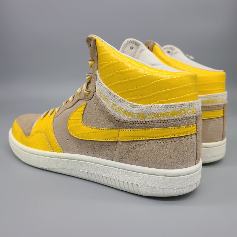 NIKE COURT FORCE HIGH STUSSY,312270-271 BONE/VARSITY MAIZE-SAIL 29cm  5 snisellya