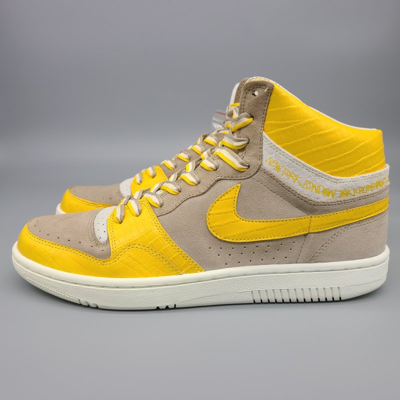 NIKE COURT FORCE HIGH STUSSY,312270-271 BONE/VARSITY MAIZE-SAIL 29cm  3 snisellya