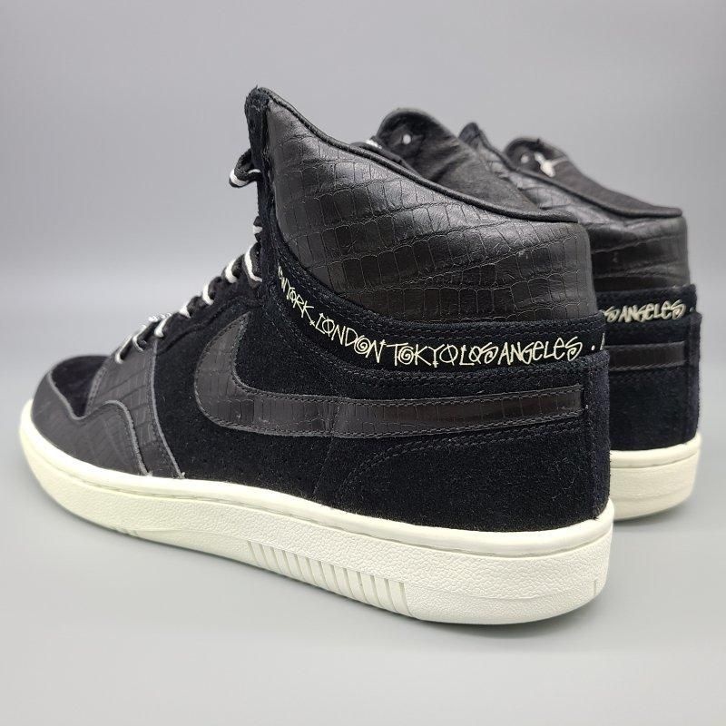 NIKE COURT FORCE HIGH STUSSY,312270-001 BLACK/BLACK-SAIL 28cm  5 snisellya