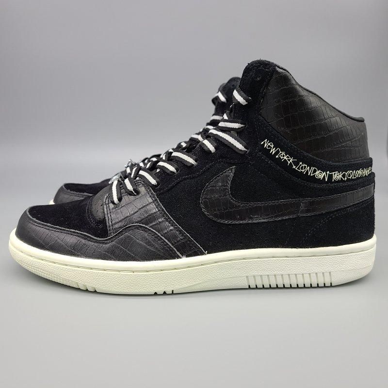 NIKE COURT FORCE HIGH STUSSY,312270-001 BLACK/BLACK-SAIL 28cm  3 snisellya