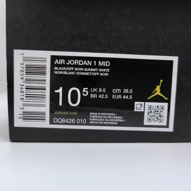 AIR JORDAN 1 MID (エア ジョーダン 1 ミッド) DQ8426-010 28.5cm ブラック/サミットホワイト/オフノワール 新品 13 snisellya