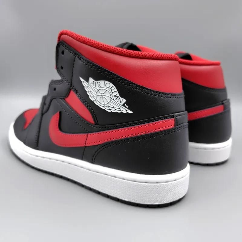 AIR JORDAN 1 MID BRED TWIST (エア ジョーダン 1 ミッド ブレッド ツイスト) DQ8426-067 28.5cm ブラック/ホワイト/レッド 新品 5 snisellya