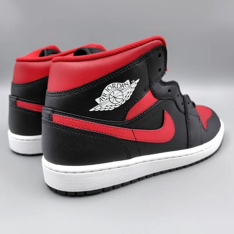 AIR JORDAN 1 MID BRED TWIST (エア ジョーダン 1 ミッド ブレッド ツイスト) DQ8426-067 28.5cm ブラック/ホワイト/レッド 新品 6 snisellya