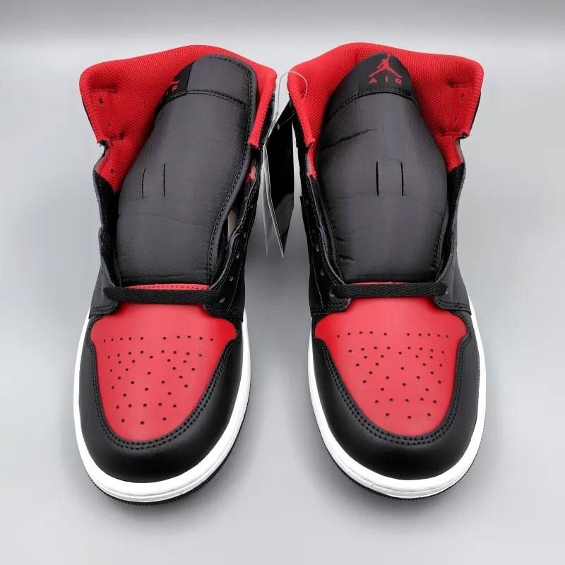 AIR JORDAN 1 MID BRED TWIST (エア ジョーダン 1 ミッド ブレッド ツイスト) DQ8426-067 28.5cm ブラック/ホワイト/レッド 新品 8 snisellya