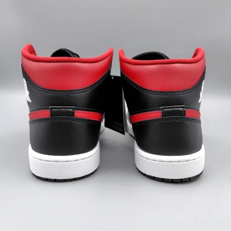 AIR JORDAN 1 MID BRED TWIST (エア ジョーダン 1 ミッド ブレッド ツイスト) DQ8426-067 28.5cm ブラック/ホワイト/レッド 新品 9 snisellya