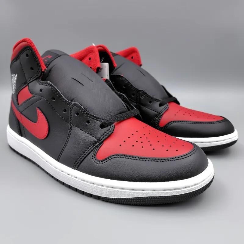 AIR JORDAN 1 MID BRED TWIST (エア ジョーダン 1 ミッド ブレッド ツイスト) DQ8426-067 28.5cm ブラック/ホワイト/レッド 新品 2 snisellya
