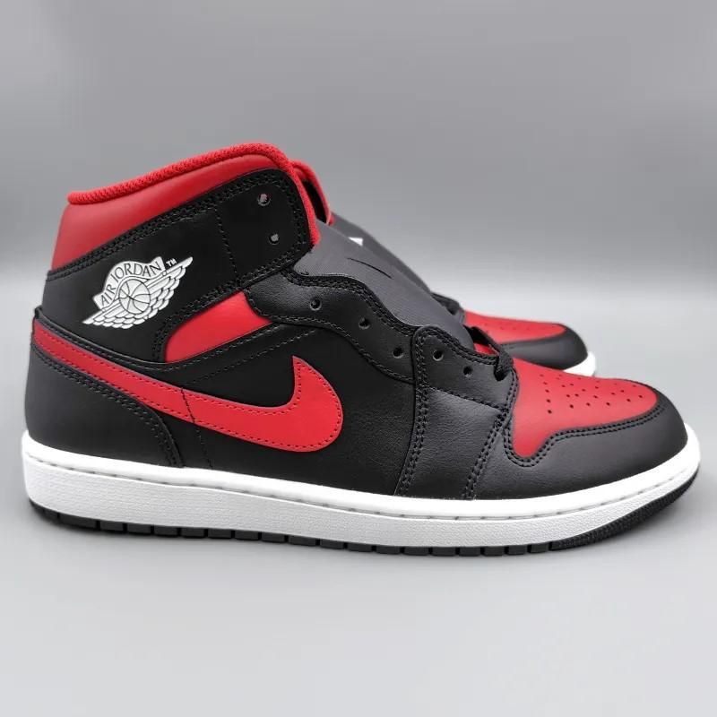 AIR JORDAN 1 MID BRED TWIST (エア ジョーダン 1 ミッド ブレッド ツイスト) DQ8426-067 28.5cm ブラック/ホワイト/レッド 新品 4 snisellya