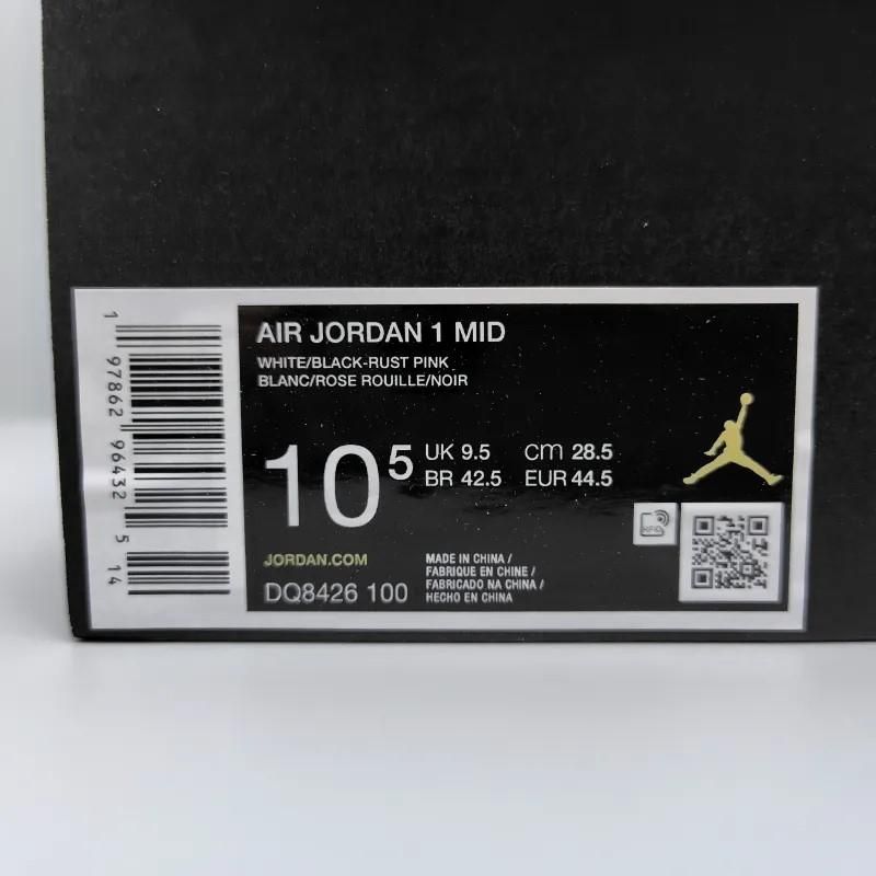 AIR JORDAN 1 MID (エア ジョーダン 1 ミッド) DQ8426-100 28.5cm ホワイト/ラストピンク/ブラック 新品 13 snisellya