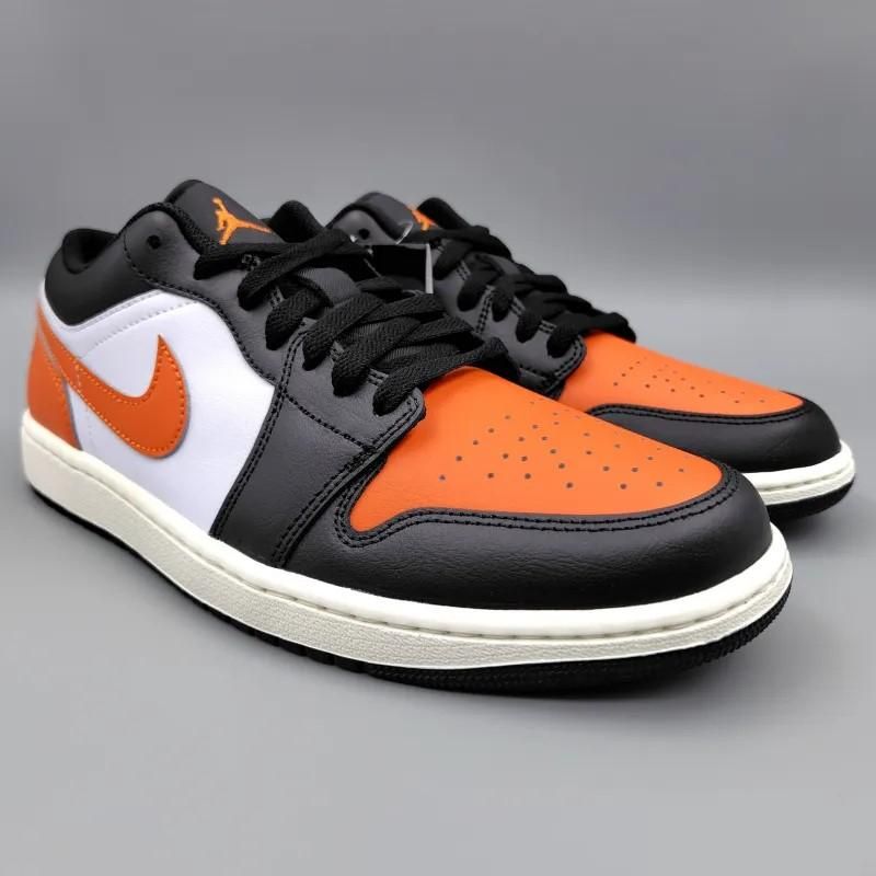 AIR JORDAN 1 LOW (エア ジョーダン 1 ロー) 553558-081 28.5cm ブラック/ホワイト/セイル/スターフィッシュ 新品 シャッタード バックボード 2 snisellya