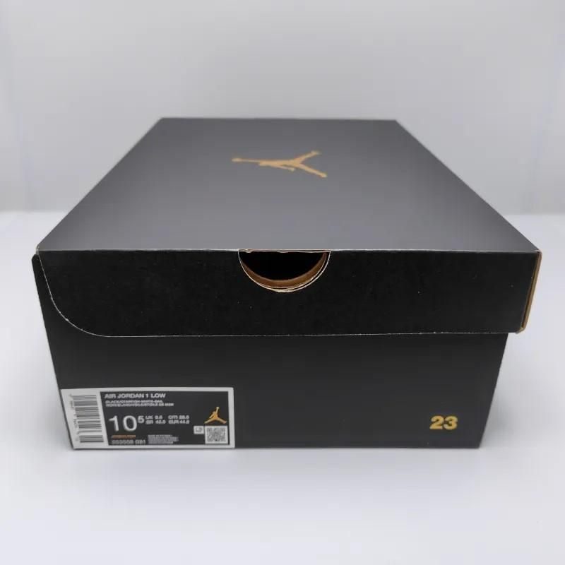 AIR JORDAN 1 LOW (エア ジョーダン 1 ロー) 553558-081 28.5cm ブラック/ホワイト/セイル/スターフィッシュ 新品 シャッタード バックボード 14 snisellya