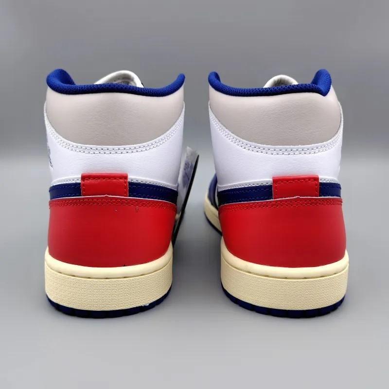 AIR JORDAN 1 MID Rare Air (エア ジョーダン 1 ミッド レア エア) DQ8426-102 28.5cm ホワイト/ユニバーシティレッド/グレー/ロイヤルブルー 新品 9 snisellya