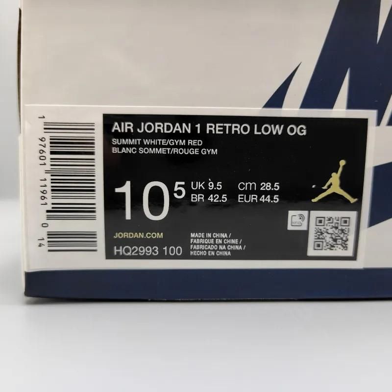 AIR JORDAN 1 LOW OG Howard University/GymRed Navy (エア ジョーダン 1 ロー OG ハワード ユニバーシティ/ジムレッド ネイビー)HQ2993-100 28.5cm 新品 13 snisellya