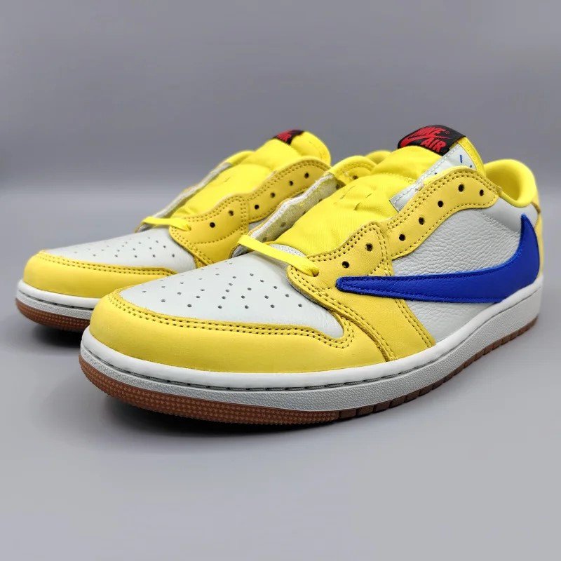 TRAVIS SCOTTxWMNS AIR JORDAN 1 LOW OG SP Canary DZ4137-700 28.5cm 1 snisellya