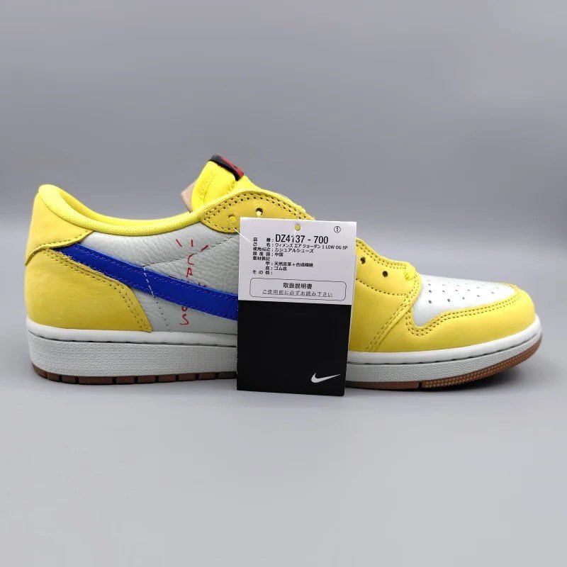 TRAVIS SCOTTxWMNS AIR JORDAN 1 LOW OG SP Canary DZ4137-700 28.5cm 11 snisellya