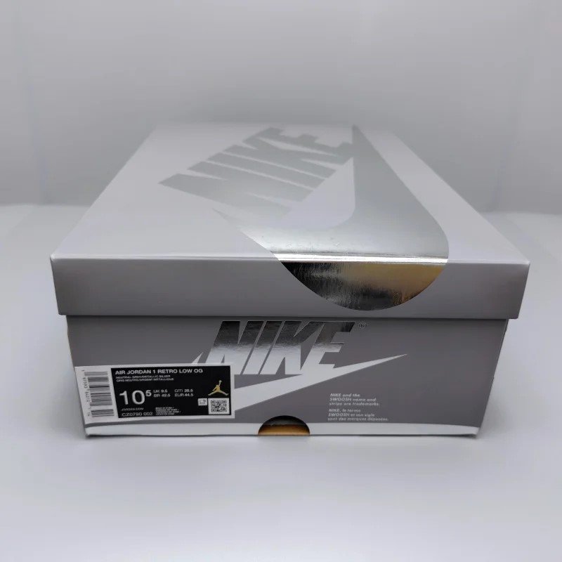 AIR JORDAN 1 RETRO LOW OG Silver( 硼 1 ȥ  OG С) CZ0790-002 28.5cm ˥塼ȥ륰졼/ۥ磻/᥿åС  14 snisellya