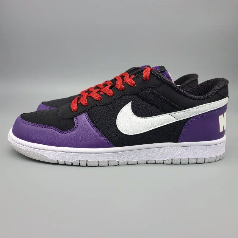 NIKE BIG NIKE LOW,355152-012,黒/紫/白|snisellya