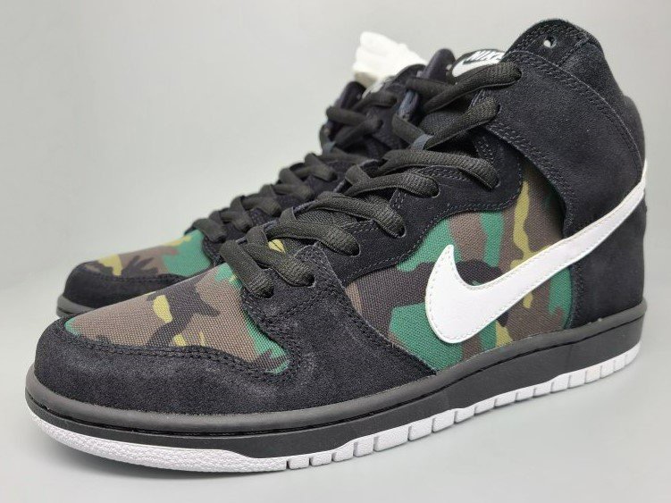 NIKE SB DUNK HIGH PRO BQ6826-001 緑黒カモ