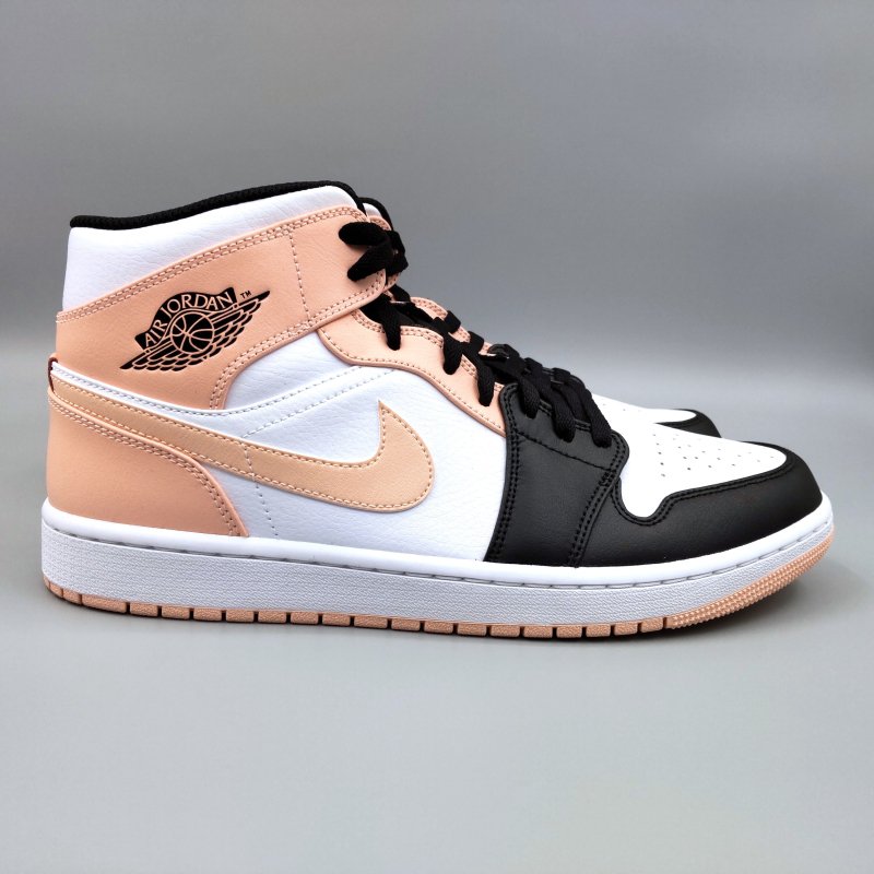 AIR JORDAN 1 MID,54724-133,白/黒/ピンク|snisellyaNIKE通販