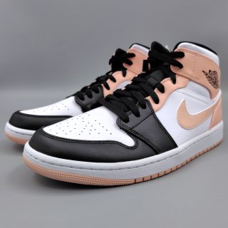 AIR JORDAN 1 MID( 硼 1 ߥå) 554724-133 28.5cm ۥ磻/ԥ/֥å 