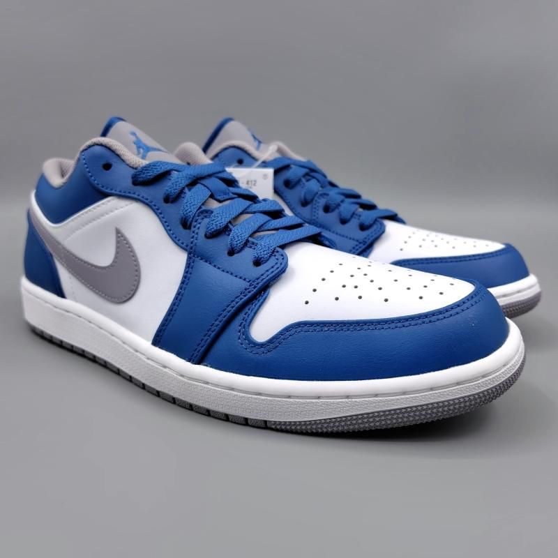 AIR JORDAN 1 LOW,553558-412,白/紺/灰|snisellya ナイキ通販