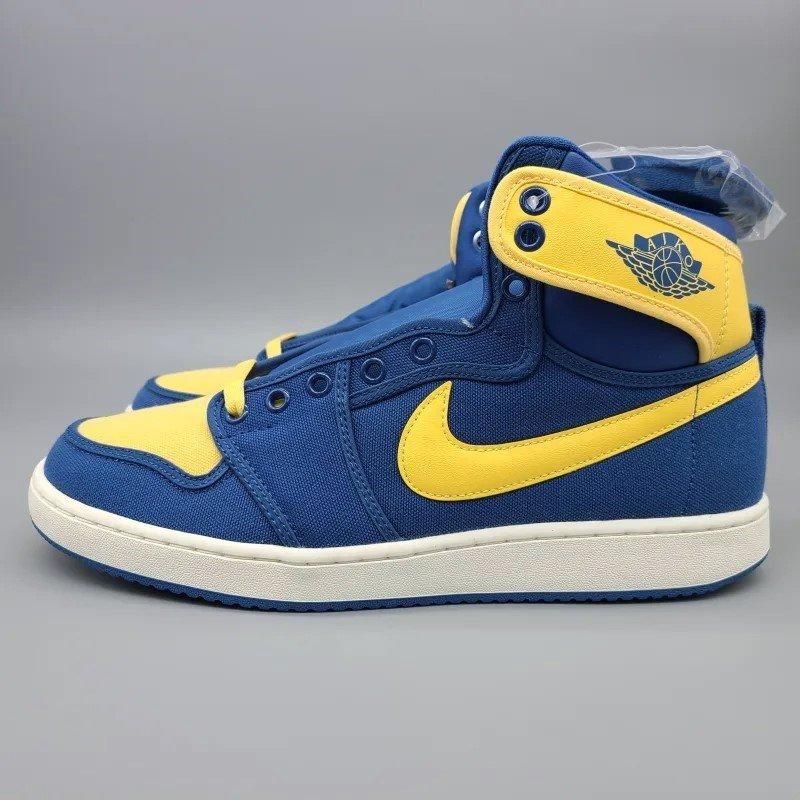 トップス　メンズ　M　ハイパーシールド　イエロー　ブルー NIKE JORDAN AJKO 1 DO5047-005 ブルー/イエロー 布/革