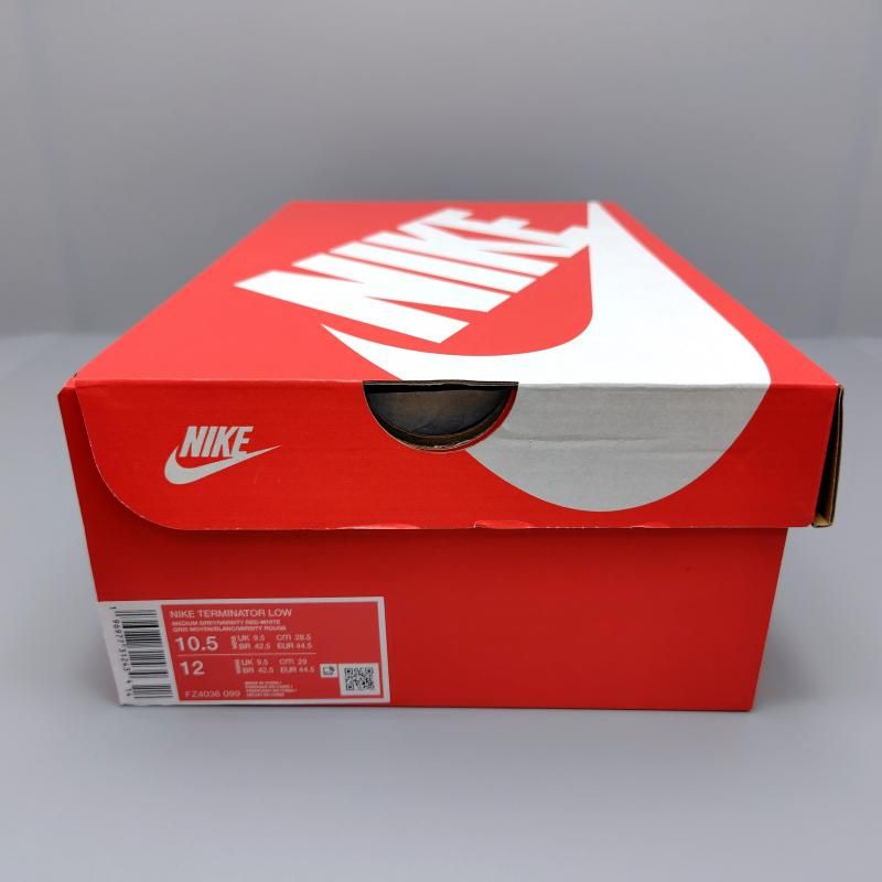 ナイキ ターミネーター ロー OG FZ4036-099 グレー/レッド