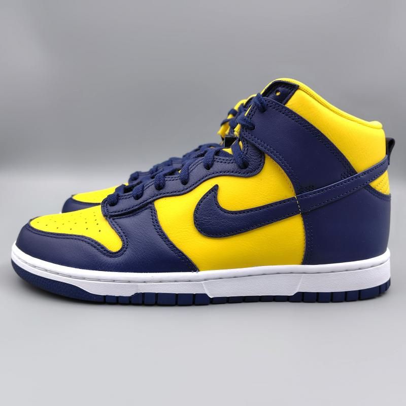 ナイキ ダンク ハイ レトロ SE HF3143-700 ネイビー/イエロー