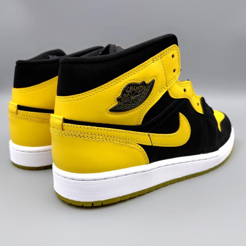 Nike Air Jordan 1 ブラック/イエロー 235 ナイキ エア ジョーダン1 ミッド ブラック イエロー 黒 黄色