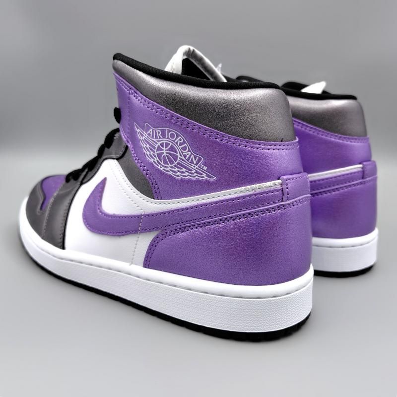 W エア ジョーダン 1 ミッド SE HJ5911-105 白/パープル/黒