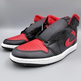AIR JORDAN 1 MID "BRED TWIST" (エア ジョーダン 1 ミッド "ブレッド ツイスト") DQ8426-067 28.5cm ブラック/ホワイト/レッド 新品