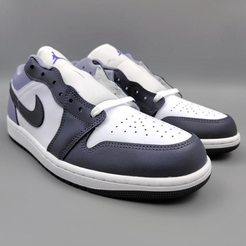 エア ジョーダン 1 ロー 553558-145 ホワイト/ネイビー/パープル
