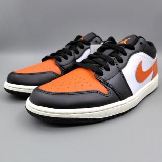 AIR JORDAN 1 LOW (エア ジョーダン 1 ロー) 553558-081 28.5cm ブラック/ホワイト/セイル/スターフィッシュ 新品 "シャッタード バックボード"