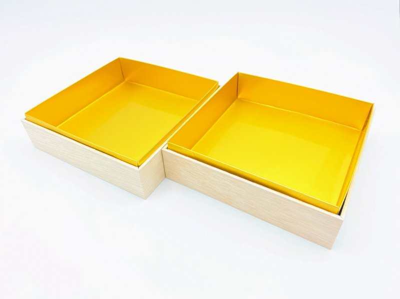 【サンプル購入】折箱　木製　６５重　二段折　