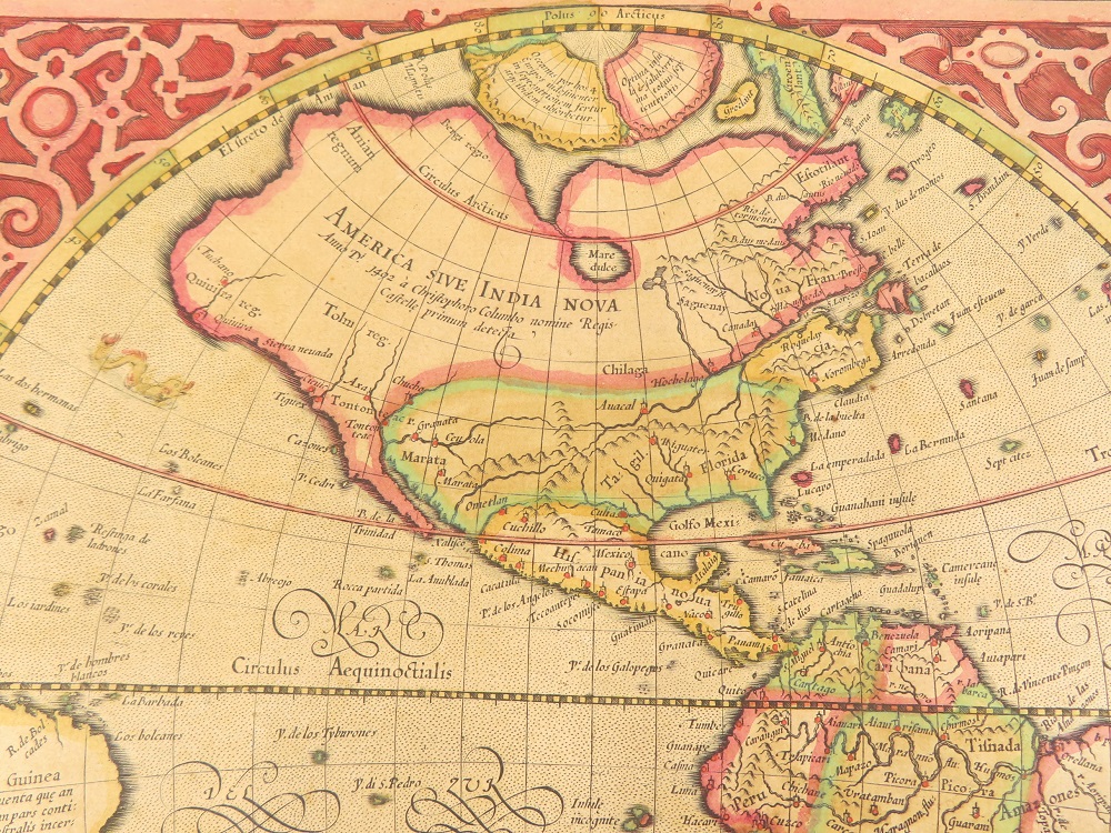 神戸 古本買取 古書出張買取 メルカトル 世界図 古地図